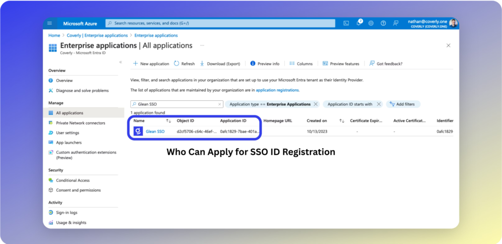 Who Can Apply for SSO ID Registration