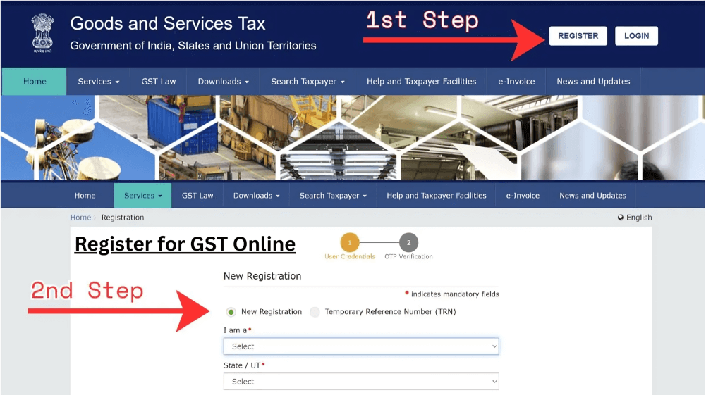 Register for GST Online