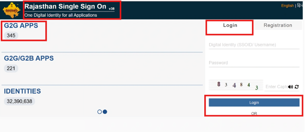  Register for SSO ID Rajasthan