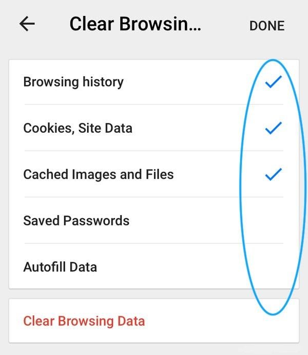 Clear Browser Cache and Cookies